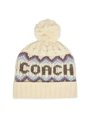 Czapka Coach CCL51 Kremowy