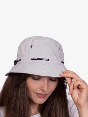 Czapka damska typu bucket hat jasnoszara Shelvt