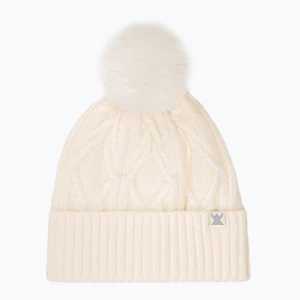 Czapka damska WOOLCANO HAT1100 100% wełna beżowy