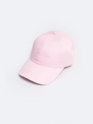 Czapka damska z daszkiem z napisem jasnoróżowa Writta 600 BIG STAR