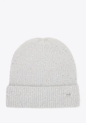 Czapka damska z drobnymi cyrkoniami szara Wittchen