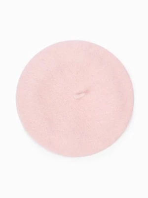 Czapka dla dziewczynki w kolorze różowym - beret 5.10.15.