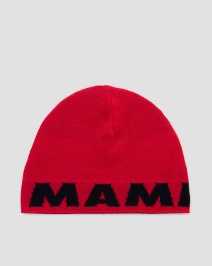 Czapka Dwustronna Mammut Logo Beanie Czerwona