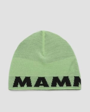 Czapka Dwustronna Mammut Logo Beanie Limonkowa