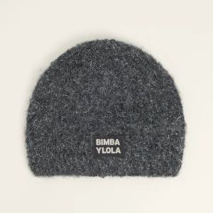 Czapka dzianina mieszanka lureks szara BIMBA Y LOLA