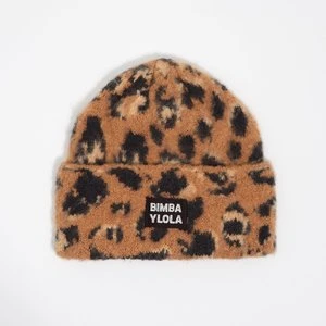 Czapka dzianina panterka brązowa BIMBA Y LOLA