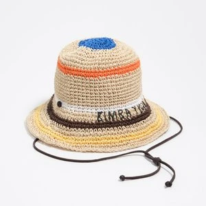 Czapka efekt rafii wielobarwne paski BIMBA Y LOLA