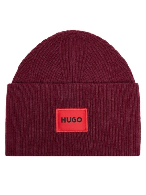 Czapka HUGO Xaff 50496011 Bordowy