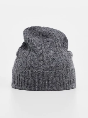 Czapka Just Cashmere ciemnoszary