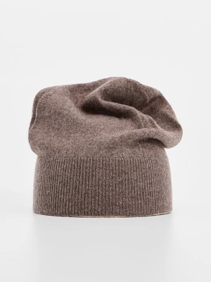 Czapka Just Cashmere jasnobrązowy