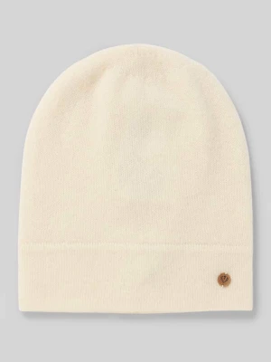 Czapka kaszmirowa z aplikacją z logo Fraas