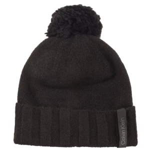 Zdjęcie produktu Czapka Label Define Rib Beanie W/Pompom Black K60K611606 BAX (CK367-a) Calvin Klein