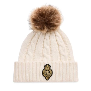 Czapka LAUREN RALPH LAUREN 454P04455001 Écru
