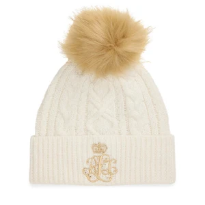 Czapka LAUREN RALPH LAUREN 454P04466001 Écru