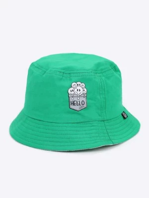 Czapka letnia kapelusz chłopięcy HELLO zielony Yoclub
