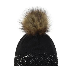 Czapka Nalin Lux Crystal MÜ Eisbar Eisbär Czarny