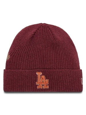 Czapka New Era LA Dodgers World Series Patch Cuff Knit Beanie 60580732 Czerwony