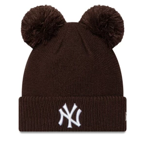 Czapka New Era New York Yankees Double Pom Knit Beanie 60580773 Brązowy