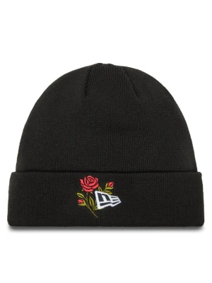 Czapka New Era Rose Icon Cuff Knit Beanie 60580728 Czarny