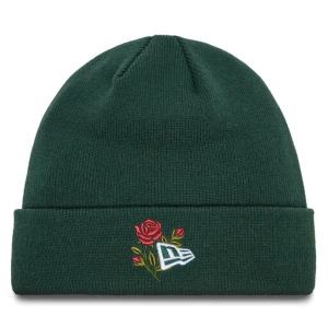 Czapka New Era Rose Icon Cuff Knit Beanie 60580736 Zielony