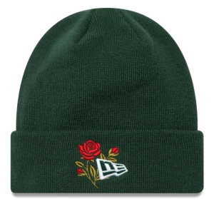 Czapka New Era Rose Icon Cuff Knit Beanie 60580736 Zielony