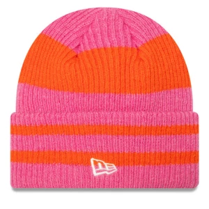 Czapka New Era Stripe Cuff Knit Beanie 60580763 Różowy