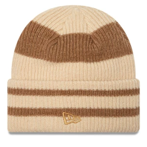 Czapka New Era Stripe Cuff Knit Beanie 60580764 Beżowy