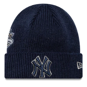 Czapka New Era World Series Patch New York Yankees Cuff Knit Beanie 60580731 Granatowy