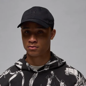 Czapka o nieusztywnianej konstrukcji z wygiętym daszkiem Jordan Club - Czerń