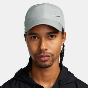 Czapka o nieusztywnionej konstrukcji z metalowym logo Swoosh Nike Dri-FIT Club - Szary
