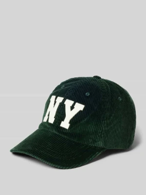Czapka sztruksowa z daszkiem i wyhaftowanym logo Polo Ralph Lauren
