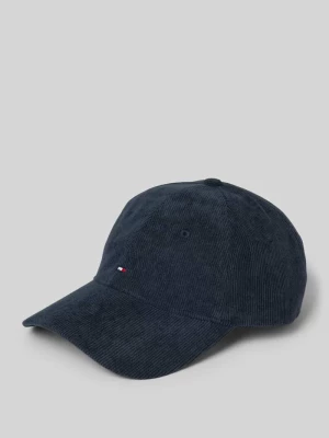 Czapka sztruksowa z daszkiem i wyhaftowanym logo Tommy Hilfiger