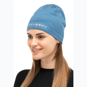Czapka termoaktywna Brubeck Merino Wool jeansowy Niebieski