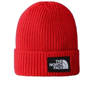 Czapka The North Face Logo Box Beanie 0A3FJX6821 - czerwona