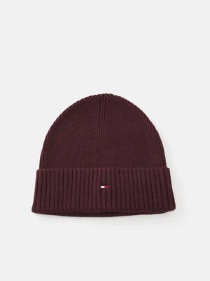 Czapka Tommy Hilfiger fioletowy