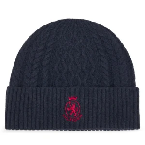 Czapka Tommy Hilfiger Crest AM0AM13828 Granatowy