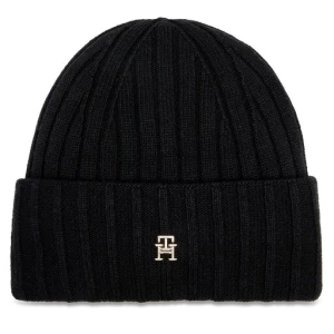 Czapka Tommy Hilfiger Essential Chic Beanie AW0AW15779 Czarny