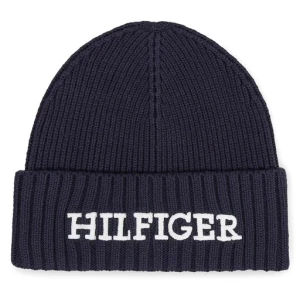 Czapka Tommy Hilfiger Monotype Beanie AM0AM11737 Granatowy