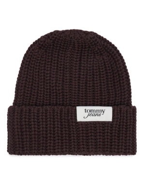 Czapka Tommy Hilfiger Script AW0AW18972 Brązowy ciemny