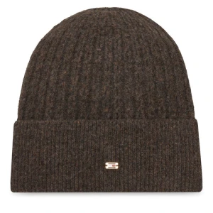 Czapka Tommy Hilfiger Th Cable Enamel Flag AW0AW17776 Brązowy