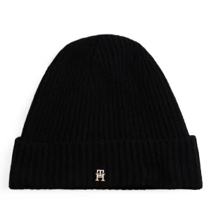 Czapka Tommy Hilfiger Th Cashmere AW0AW17772 Czarny