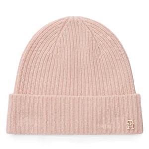 Czapka Tommy Hilfiger Th Cashmere AW0AW17772 Różowy
