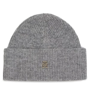 Czapka Tommy Hilfiger Th Evening Beanie AW0AW15319 Szary