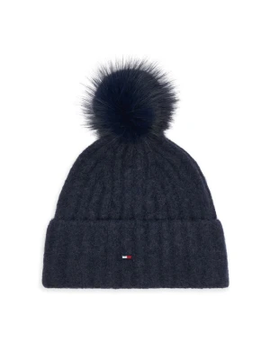 Czapka Tommy Hilfiger Th Flag AW0AW19330 Granatowy