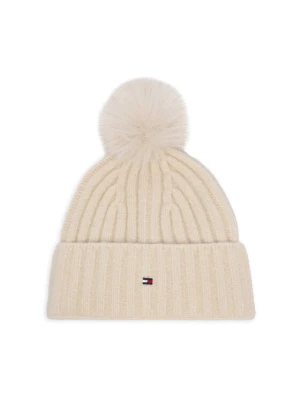 Czapka Tommy Hilfiger Th Flag AW0AW19330 Kremowy