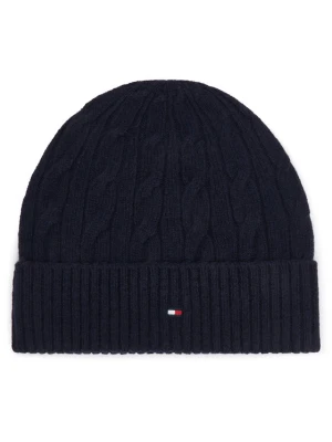 Czapka Tommy Hilfiger Th Flag Cable AM0AM14859 Granatowy