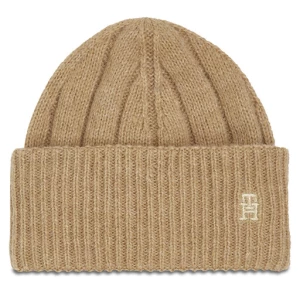 Czapka Tommy Hilfiger Th Timeless Beanie AW0AW15307 Beżowy