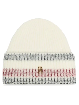 Czapka Tommy Hilfiger Th Varsity Ski AW0AW16636 Kremowy