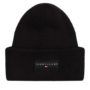 Czapka Tommy Jeans Tjm Linear Beanie AM0AM13666 Czarny