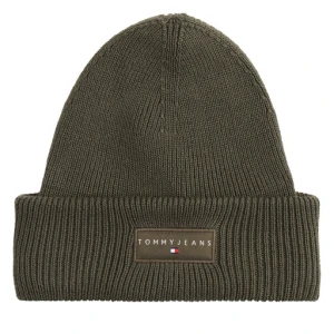 Czapka Tommy Jeans Tjm Linear Beanie AM0AM13666 Zielony